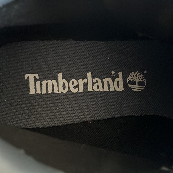 Timberland Women’s Genuine Leather Boots Size 10 Logo Color Black/Gray - Picture 6 of 8